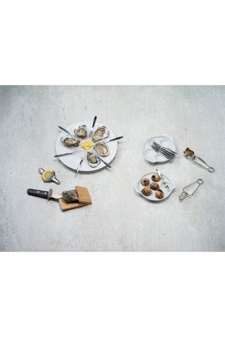 Assiette à huîtres en porcelaine - 28,5 cm