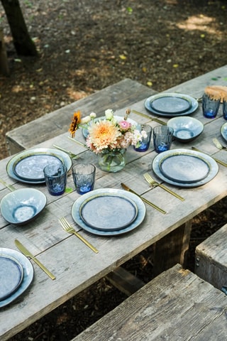 Assiette plate en grès Laguna - 27 cm