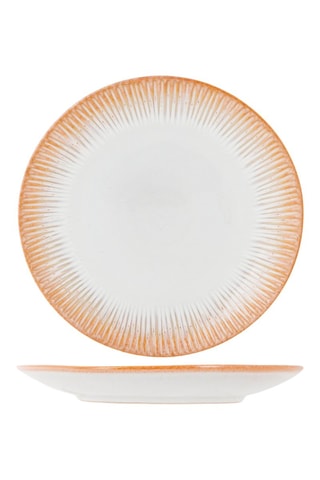 Assiette plate en grès Listra Beach - 25 cm