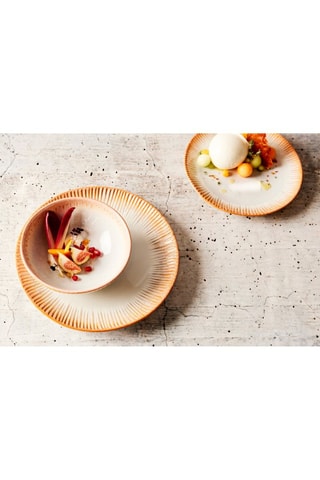 Assiette plate en grès Listra Beach - 25 cm