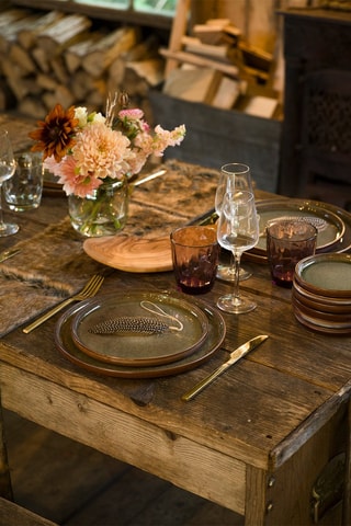 Assiette plate en porcelaine Quintana - 27,5 cm