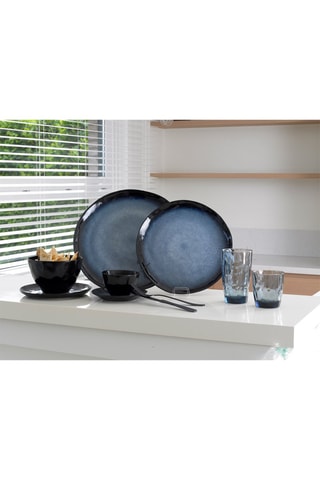 Assiette plate en grès Sapphire - 27 cm