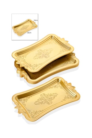 6 plateaux de service