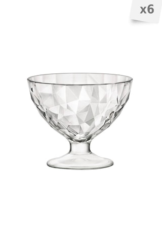 6 coupes à glace Diamond - 36 cl