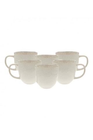 6 mugs en céramique Coton
