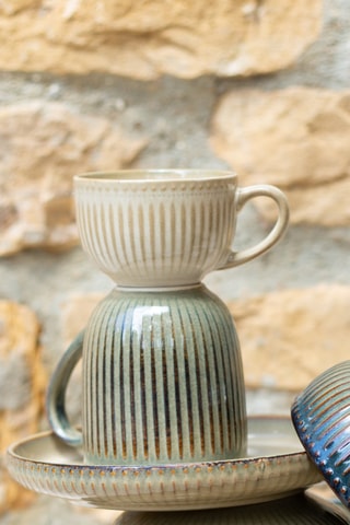 6 tasses en céramique - 25 cl