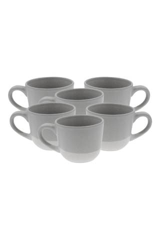 6 tasses en céramique Terre de Sienne - 8,3 × 6,5 cm
