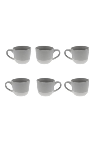 6 tasses en céramique Terre de Sienne - 8,3 × 6,5 cm