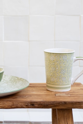 6 mugs en porcelaine Soliman - 34 cl