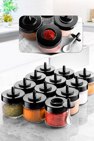 12 pots à épices - 23 cl