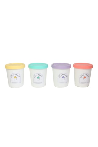 4 pots à glace Gelatéria - 22 cl
