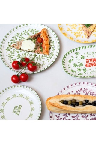 6 assiettes creuses en porcelaine Trattoria