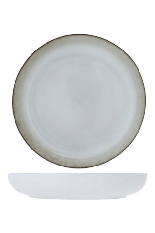 Assiette creuse en grès Lily - 24 cm