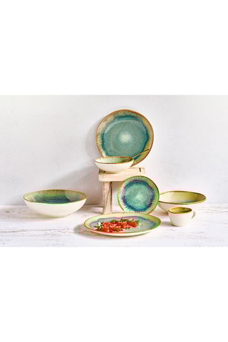 Coupe en grès Cobalt - 24,5 cm