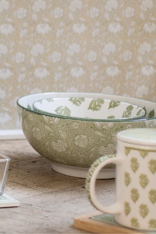 6 assiettes creuses en porcelaine Soliman - 130 cl