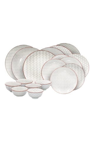 Service en porcelaine Slow - 18 pièces