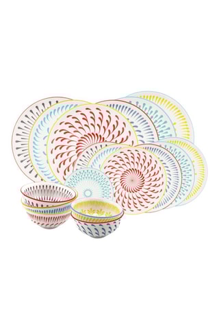 Service en porcelaine Kyoto - 18 pièces