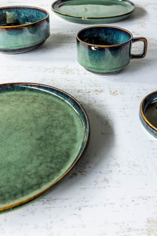 Service en grès Jade - 12 pièces