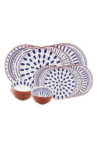 Service en porcelaine Santorin - 18 pièces