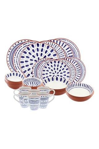 Service en porcelaine Santorin - 30 pièces