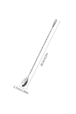 Cuillère de cocktail en acier inoxydable - 30,5 cm