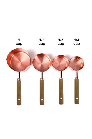 4 cuillères doseuses en acier inoxydable - 60 à 250 ml