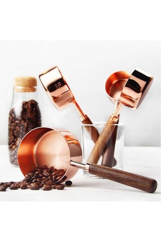 4 cuillères doseuses en acier inoxydable - 60 à 250 ml