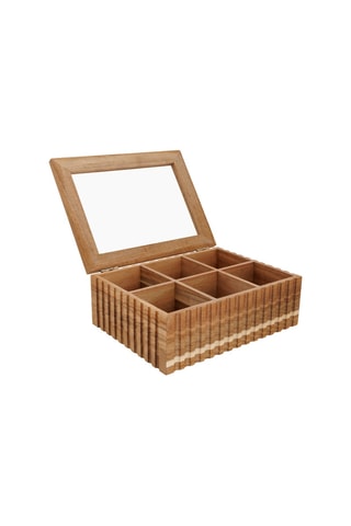 Boîte de rangement en bois d’acacia The Acacia - 21,3 x 16,8 x 7,5 cm - Naturel