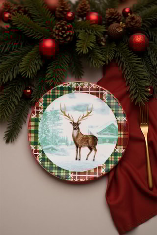 6 assiettes à dessert en céramique