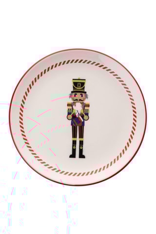 6 assiettes de service en céramique - 25,5 cm