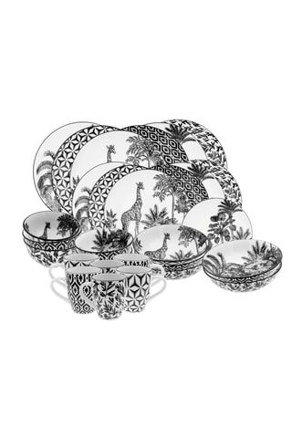 Service en porcelaine Savana - 30 pièces