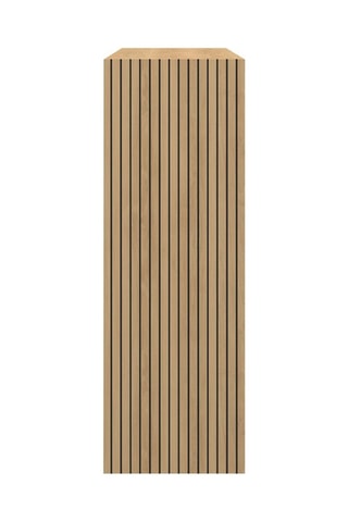 Meuble de rangement cube Faustine 9 case effet lattes