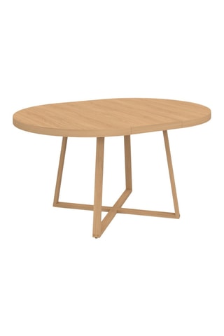 Table à manger ronde extensible Sana bois Ø110-150cm