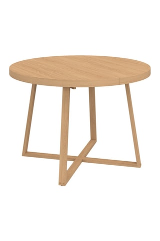 Table à manger ronde extensible Sana bois Ø110-150cm