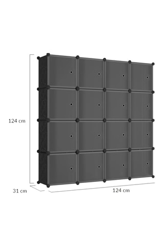 Armoire de rangement multifonction 16 cubes