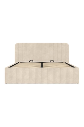 Lit-coffre avec sommier Valentina - Beige