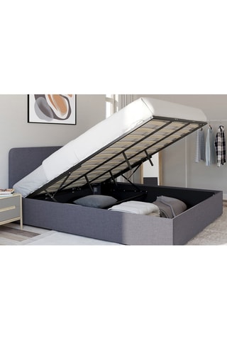 Lit-coffre avec sommier en bois Louise - Couchage 180 x 200 cm