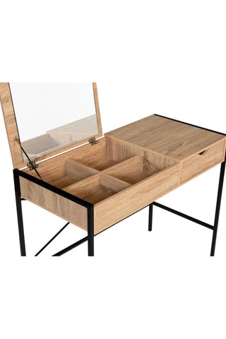 Coiffeuse et tabouret Alana - 83 x 75,5 x 39,5 cm / 35 x 40,5 x 35 cm