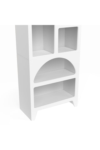 Etagère organique 6 compartiments blanche 160cm