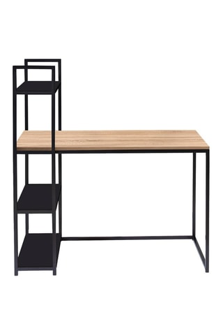 Bureau bibliothèque Manhattan en bois et métal