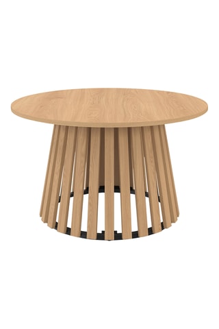Table basse ronde Camélia pieds lattes