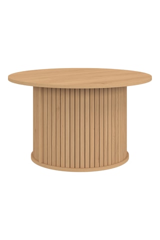 Table basse ronde Albane pieds lattes 