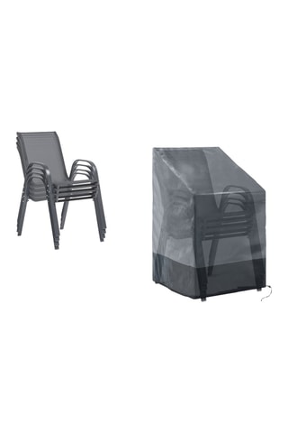 Housse de protection pour chaises  - Gris et noir