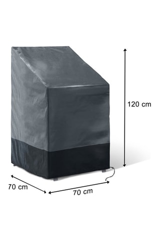 Housse de protection pour chaises  - Gris et noir