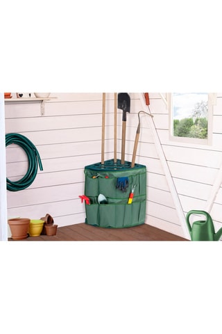 Rack d'angle pour outils de jardin