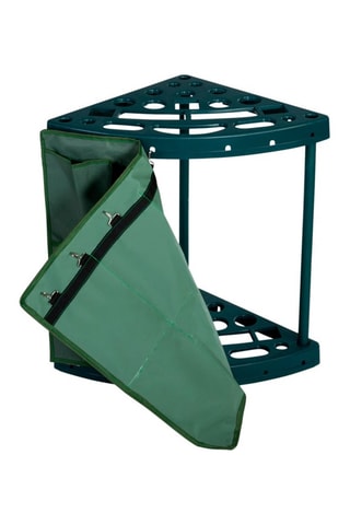 Rack d'angle pour outils de jardin