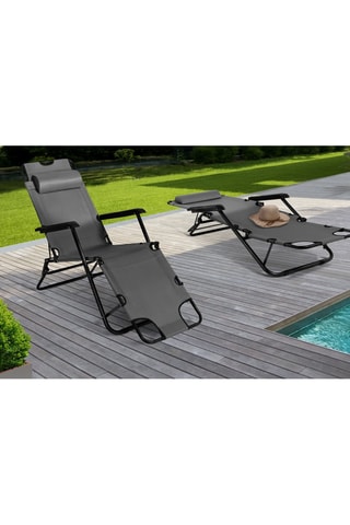 2 fauteuils de jardin - 178 x 61 x 33 cm