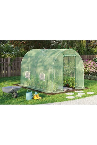 Serre tunnel de jardin - 300 x 200 x 200 cm - 6 m²