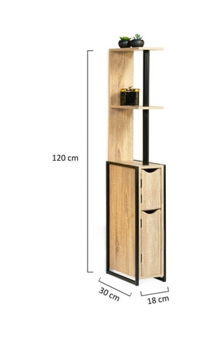 Meuble WC 2 portes Timéo - 
18 x 119 x 30 cm