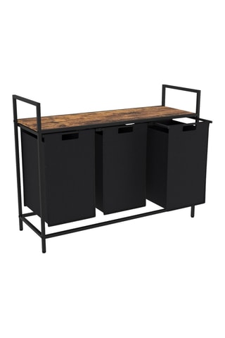 Panier à linge Elize 3 compartiments sur pieds 114L